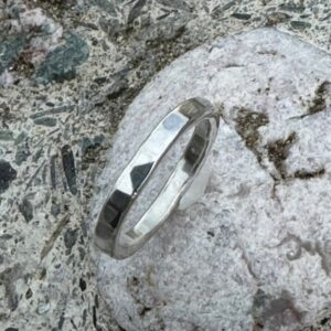 Sterling Silver Hammered Rings