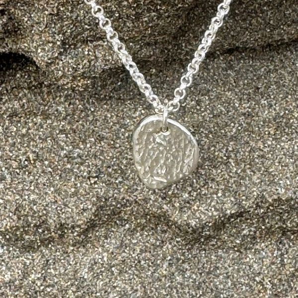 Riverbed Sand Sterling Silver Pendant - Image 2