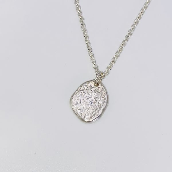 Riverbed Sand Sterling Silver Pendant - Image 3