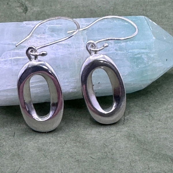 Space Between Sterling Silver Earrings