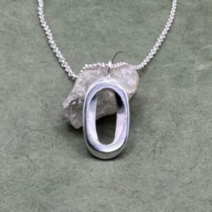 Space Between Sterling Silver Pendant Necklace