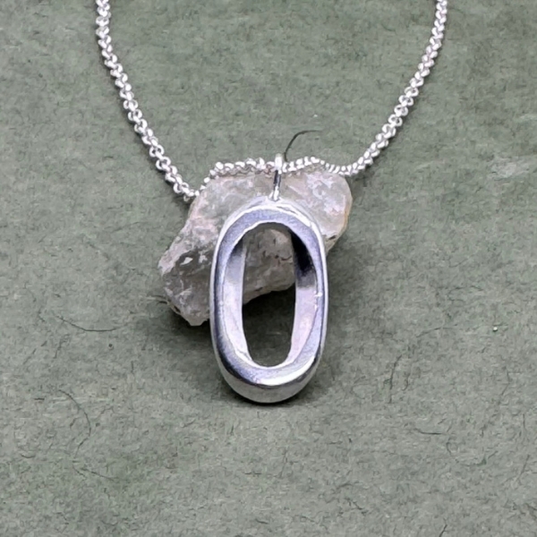 Space Between Sterling Silver Pendant Necklace